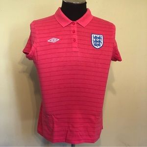 England National Soccer Team Women’s Polo Shirt Size 16 Measurements In Photos